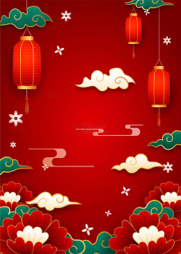 红色新年背景
