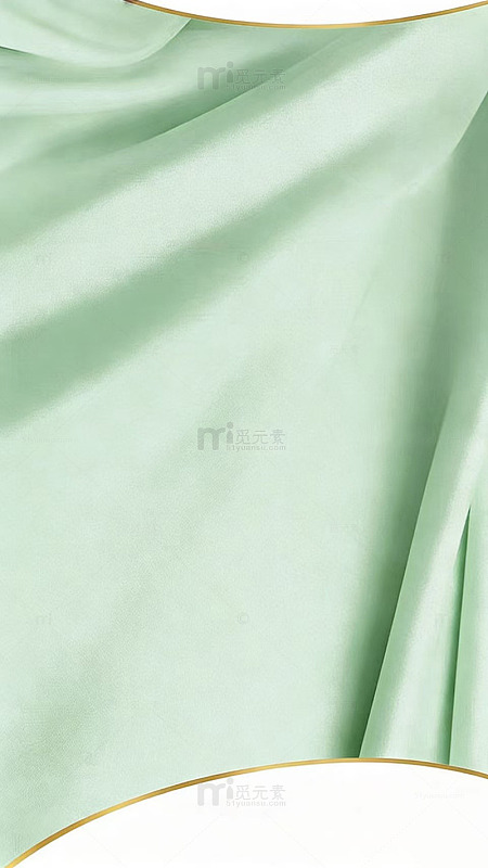 丝绸淡绿色简约大气背景