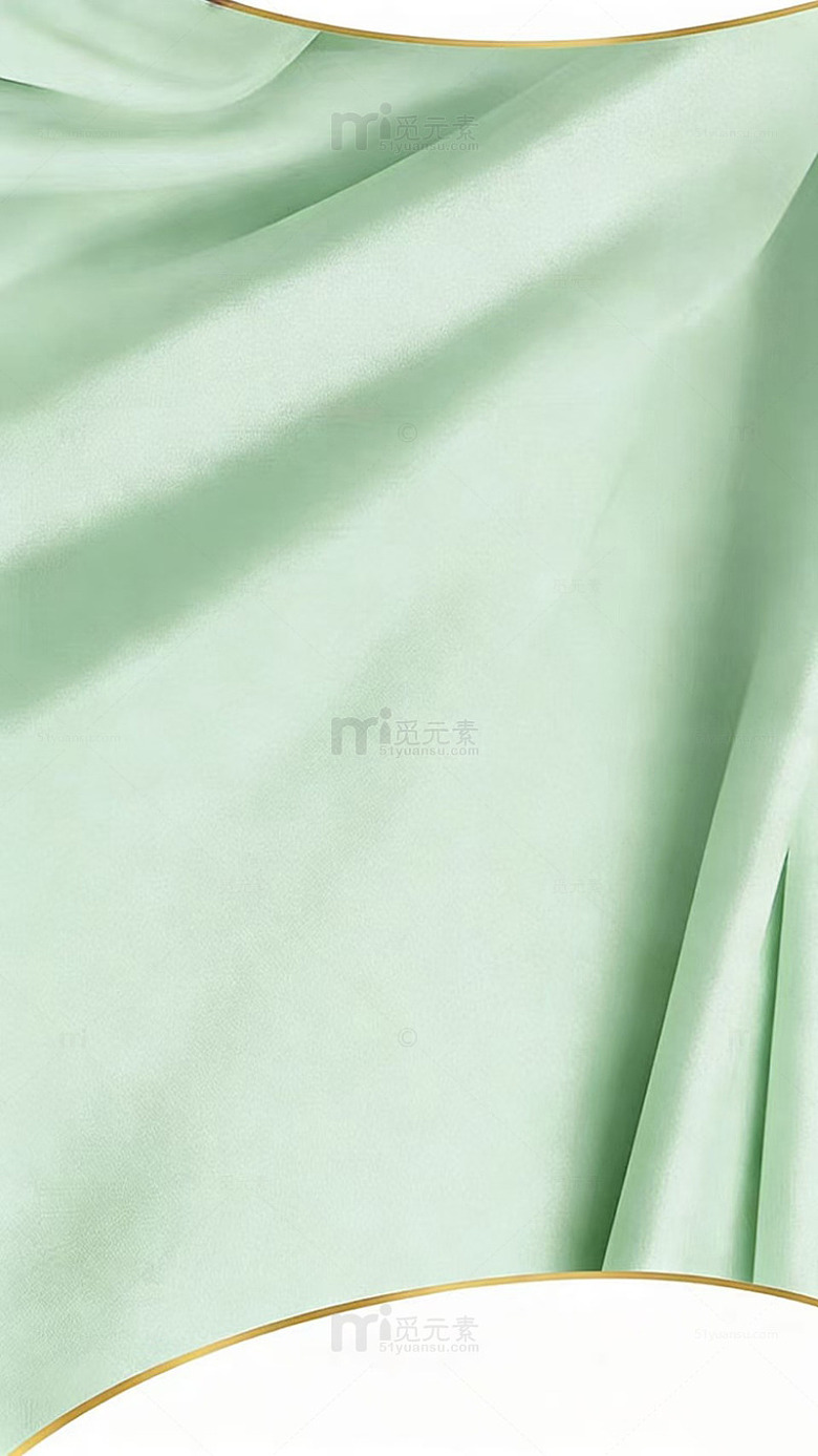 丝绸淡绿色简约大气背景