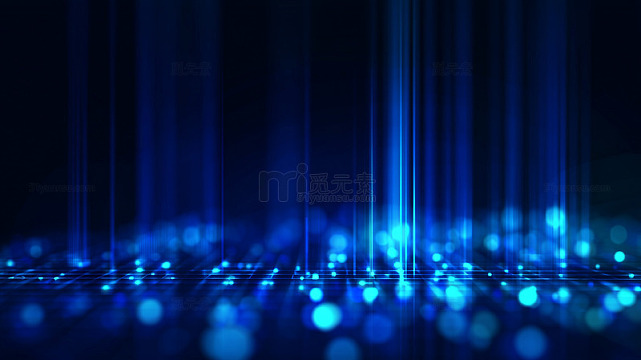 蓝色炫彩科技背景