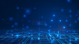 蓝色科技电商淘宝海报宣传背景