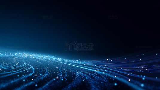 蓝色科技线条展板背景