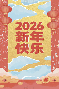 新年海报插图