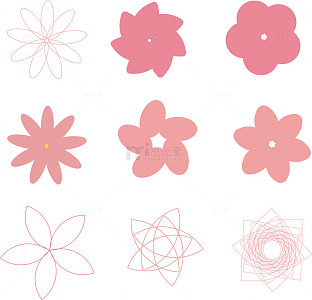 花卉矢量图元素背景