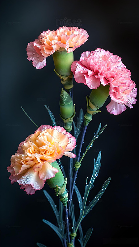 治愈系康乃馨鲜花壁纸ins风5