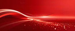 红色光效科技背景图