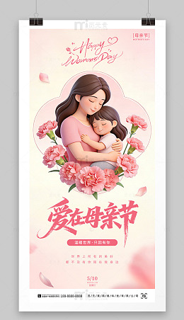 爱在母亲节海报
