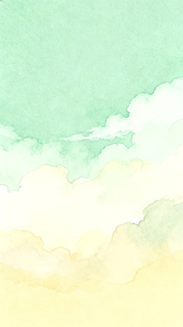水彩天空云彩装饰画