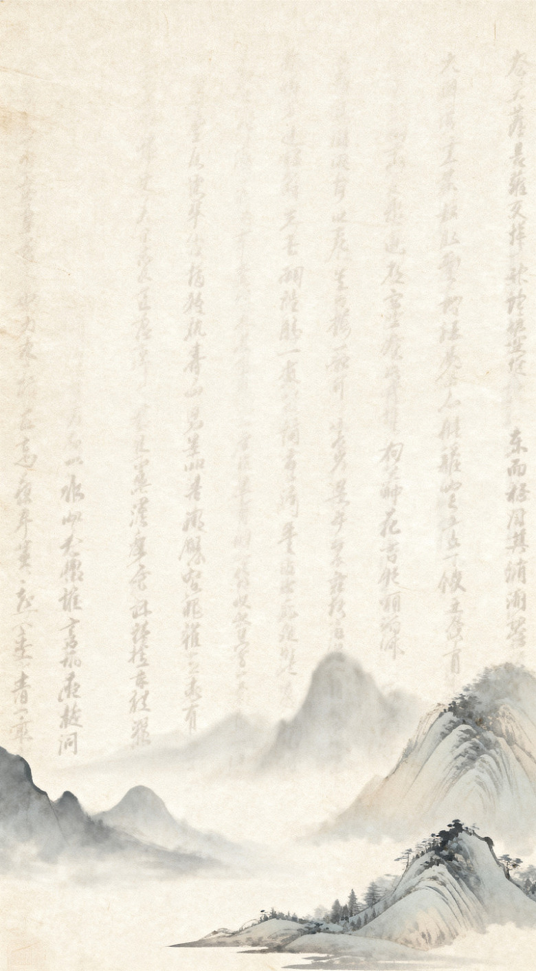 古韵山水诗文装饰画