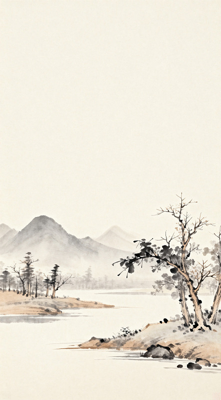 水墨山水画风景画