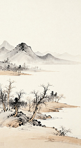 水墨山水画