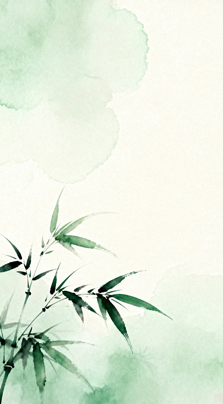 水墨竹子淡雅背景