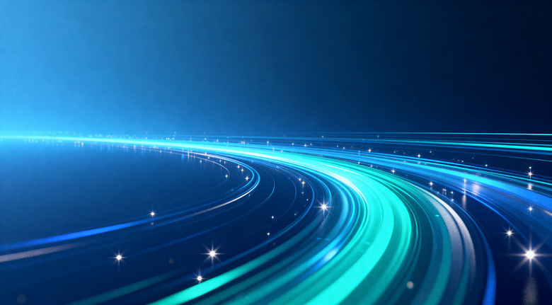 科技光效未来轨道背景图