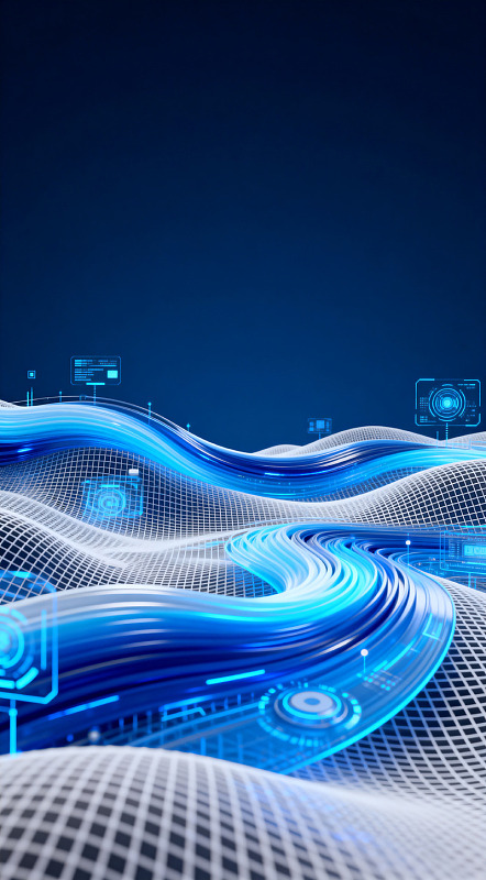 未来科技动感波纹背景图