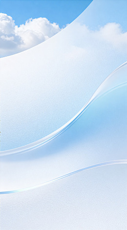 蓝天白云雪景简约设计素材