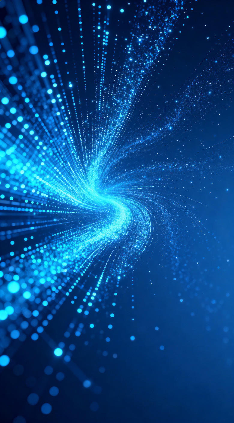 蓝色科技光效背景设计素材