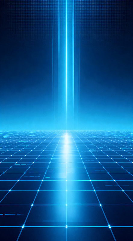 蓝色科技网格背景未来感图像