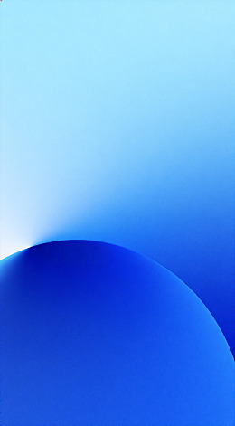 蓝调简约曲线抽象图像