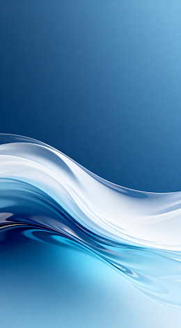 蓝白流动抽象艺术壁纸