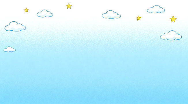 卡通天空云朵星星背景图