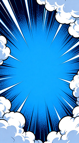 爆炸效果边框漫画风格图案