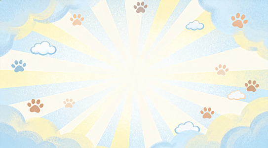 卡通风宠物爪印背景