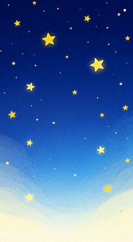 星空梦幻插画壁纸