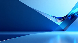 蓝调光影未来感空间设计图