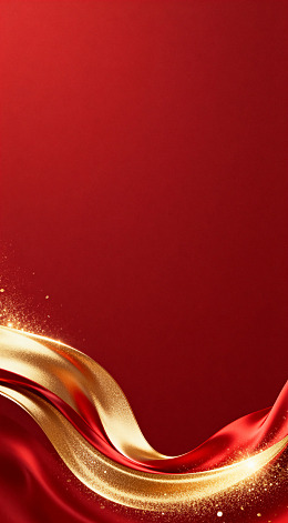 红色金色流动背景设计素材