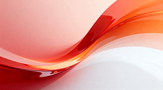 红橙渐变曲线抽象艺术图片