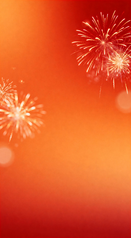 烟火绽放喜庆背景