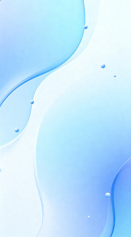 蓝调水滴抽象艺术壁纸