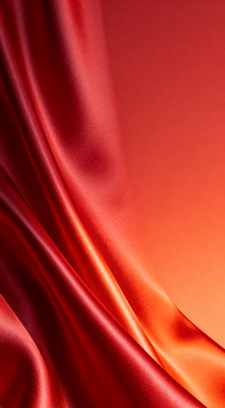 红缎光影质感壁纸