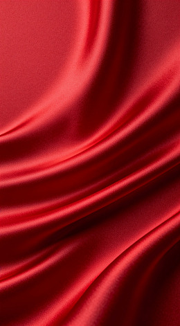 红色丝绸纹理特写
