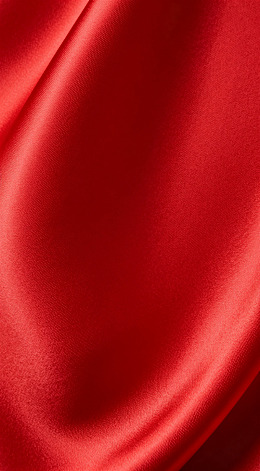 红色丝绸面料特写