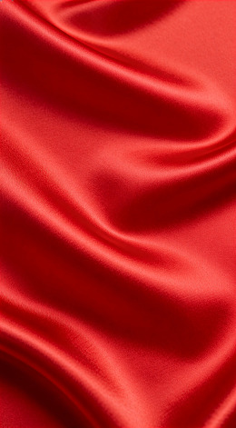 红色绸缎纹理特写