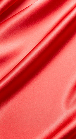 红色丝绸纹理特写