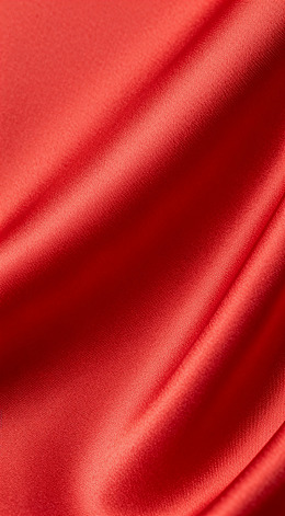 红色丝绸布料特写