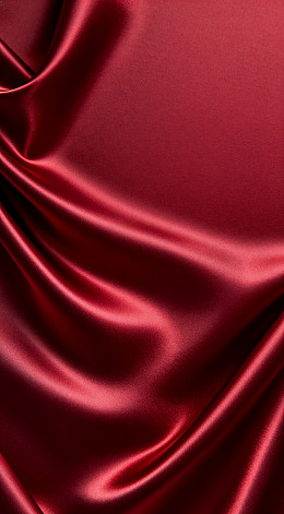 红色丝绸质感特写