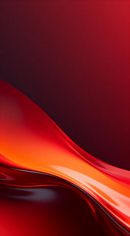 炽热红橙流动艺术图像