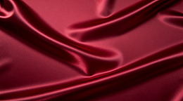 酒红色丝绸布料特写