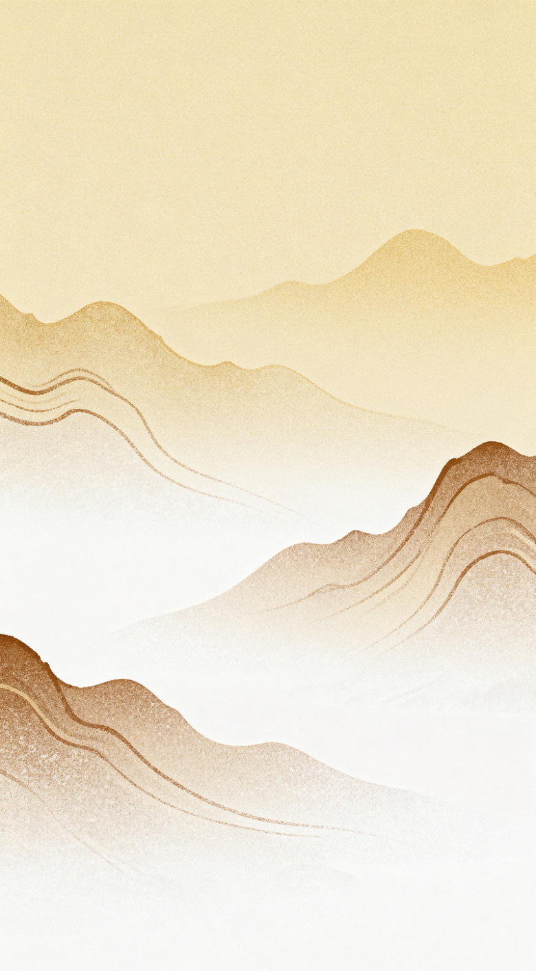 水墨山水画意境背景图