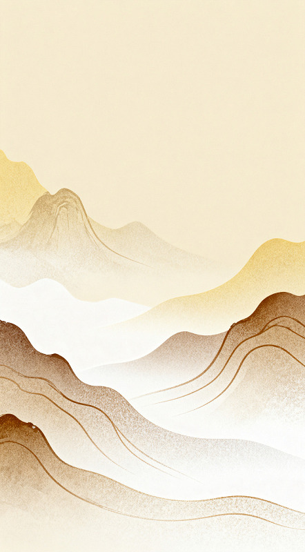 淡雅山水水墨画背景