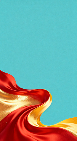 绚丽丝绸流动艺术海报设计