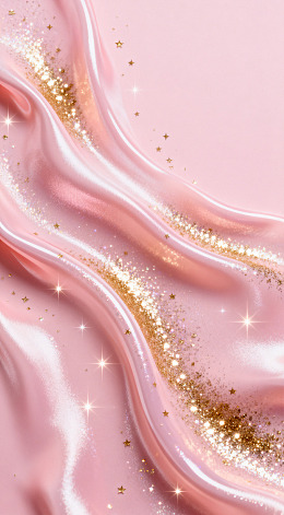 梦幻粉色金粉流动背景
