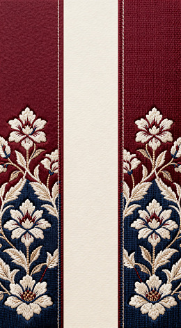 传统刺绣花纹布料设计素材