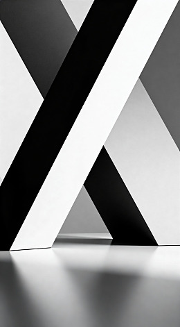 黑白几何图形艺术