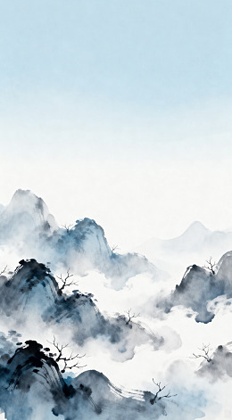水墨山水意境图