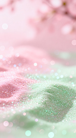 梦幻闪光粉绿背景设计素材