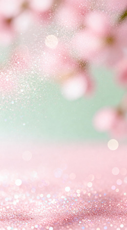 梦幻粉色樱花背景设计素材